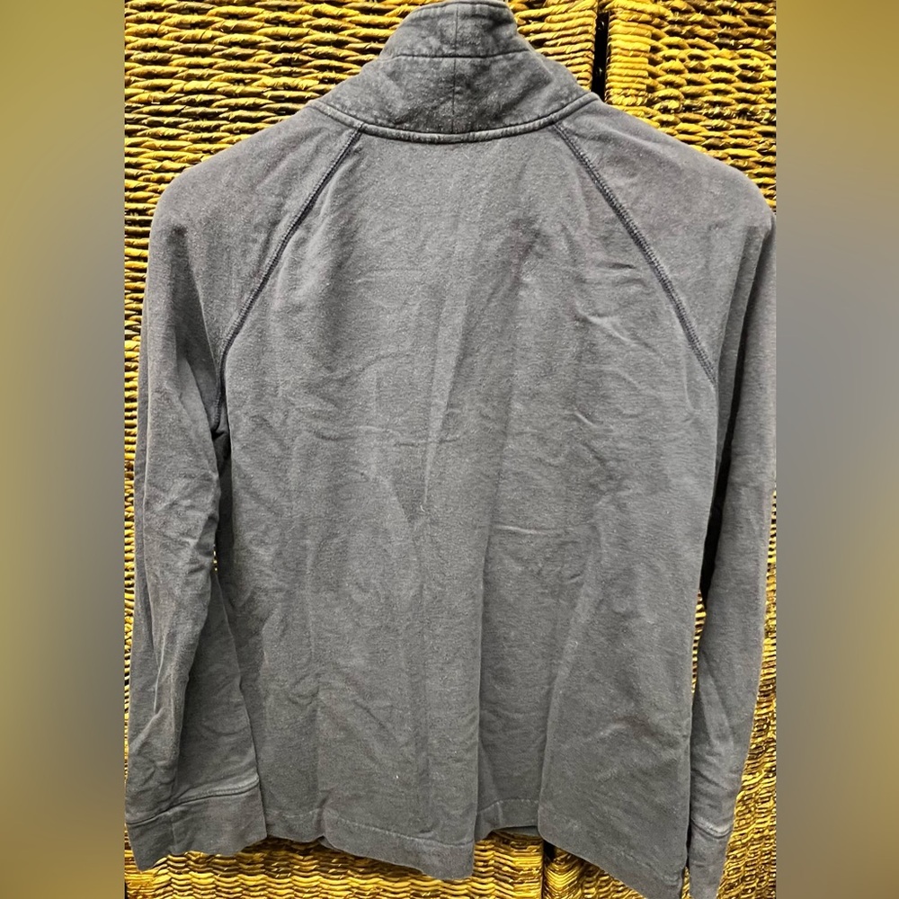 Lilly Pulitzer-Blue Pullover with Gold Zipper, Womens‎ Large - Picture 5 of 6